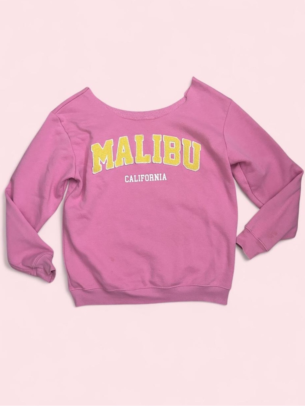 & Other Stories Pink 'Malibu' Graphic Sweatshirt